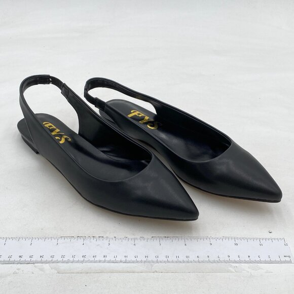 Elegant Black Slingback Flats - Picture 3 of 7